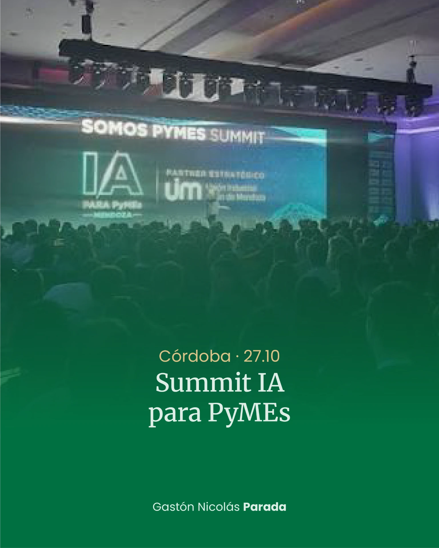 Imagen del anuncio: Córdoba, 27.10, Summit IA para PyMEs